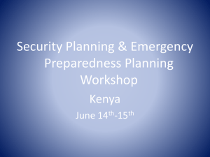 Kenya Security and EPP Workshop