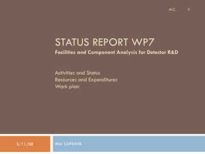 WP7 Facilities & component analysis for detector r&d - Indico