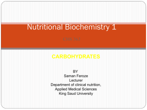 Nutritional Biochemistry 1