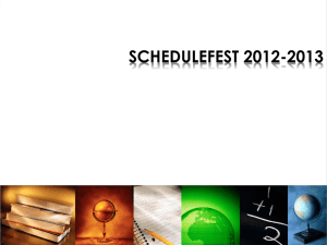 schedulefest 2010-2011