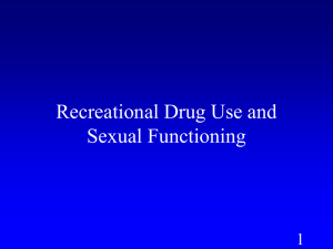 Recreational Drug Use and Sexual Functioning