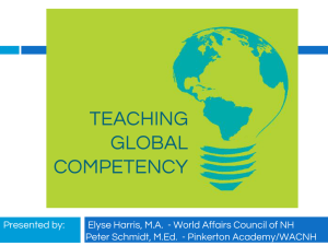TEACHING GLOBAL COMPETENCY - World Affairs Council of New