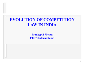 Presentation - CUTS Institute for Regulation & Competition