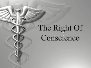 Healthcare Right of Conscience PowerPoint