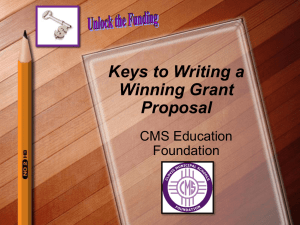 View a Grant Writing Tips Presentation (PowerPoint)