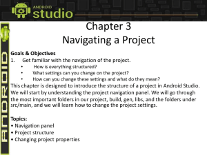 Chapter 3 Navigating a Project