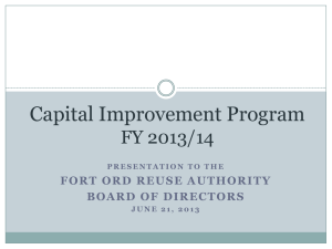 Capital Improvement Program Review