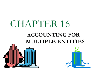 accounting for multiple entities