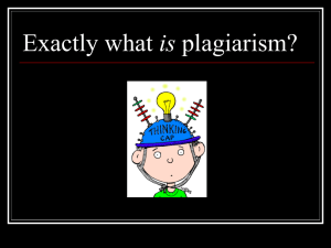 Exactly what is plagiarism?