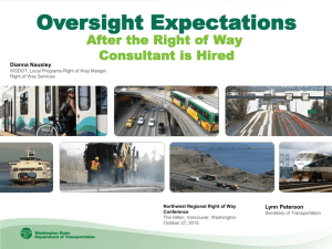 Oversight Expectations after the Consultant is Hired