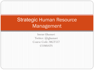 Strategic Human Resource Management 11