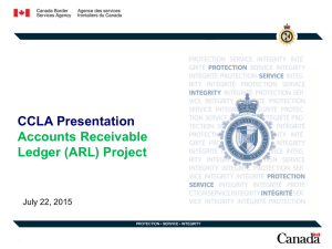 CARM Information July 22, 2015 - CCLA Presentation A/R Legdger