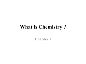 What is Chemistry - Loyola Blakefield
