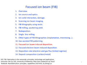 Focused ion beam_3 - University of Waterloo