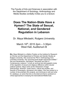 The State of Sexual, National, and Gendered Regulation in