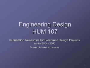 Engineering Design HUM 107