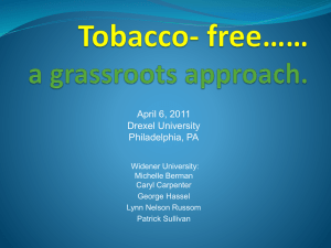 Tobacco-free a grassroots approach