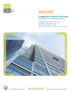 EEB HUB Engagement Platform Workshop 6Sept2013 Report V1