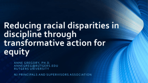 Reducing the racial discipline gap through distal or proximal