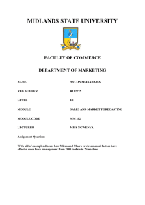 midlands state university faculty of commerce department of marketing