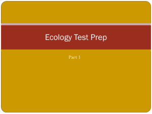 Ecology Test Prep