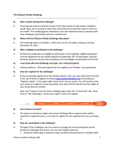 FitQuest Vitality Challenge FAQs Fall 2015