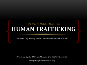 human Trafficking - The Samaritan Women