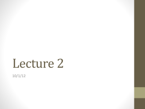 Jan 10 Lecture 2