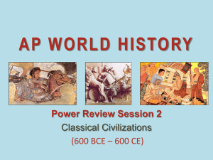 AP WORLD HISTORY Power Review Session 2