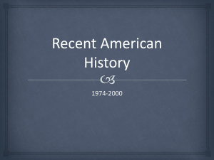 Recent History PowerPoint