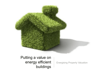 Putting a value on energy efficient buildings