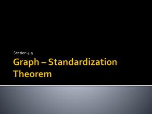 Graph * Standardization Theorem