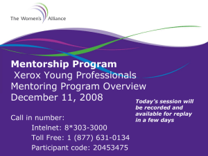 Program Overview - Young Professionals NeXus