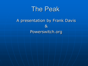 "Peak Oil presentation-PPT"
