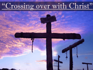 Crossing over with Christ