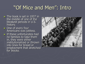 “Of Mice and Men”: Intro