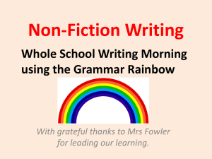 non fiction morning powerpoint