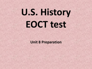 U.S. History EOCT test