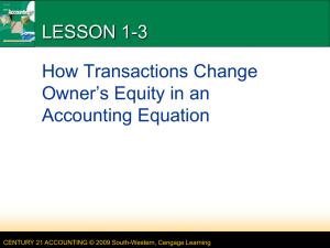 Lesson 1-1 - Davison Accounting