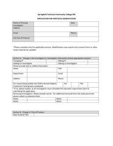 Springfield Technical Community College IRB APPLICATION FOR