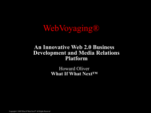 WebVoyaging(R) Overview