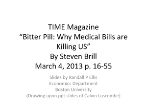 TIME: Bitter Pill, Why Medical Bills are Killing US