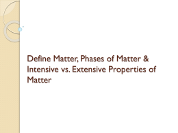 What is the difference between intensive and extensive properties?