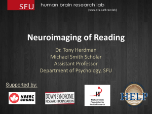 Neuroimaging of Reading
