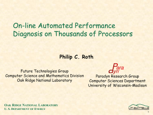On-line Automated Performance Diagnosis on