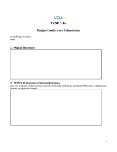 FY2015-16 Budget Conference Submission Packets