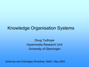 Knowledge Organisation Systems