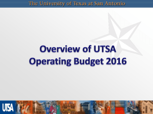 Overview of Operating Budget and Revenue Structure