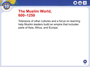 Section 3 Muslim Culture