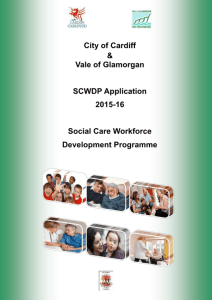 City of Cardiff and Vale of Glamorgan SCWDP Application 2015-16